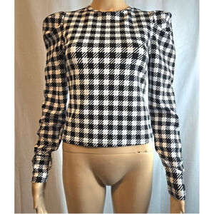 Guess | Checked Black and White | Top | Size X SMALL